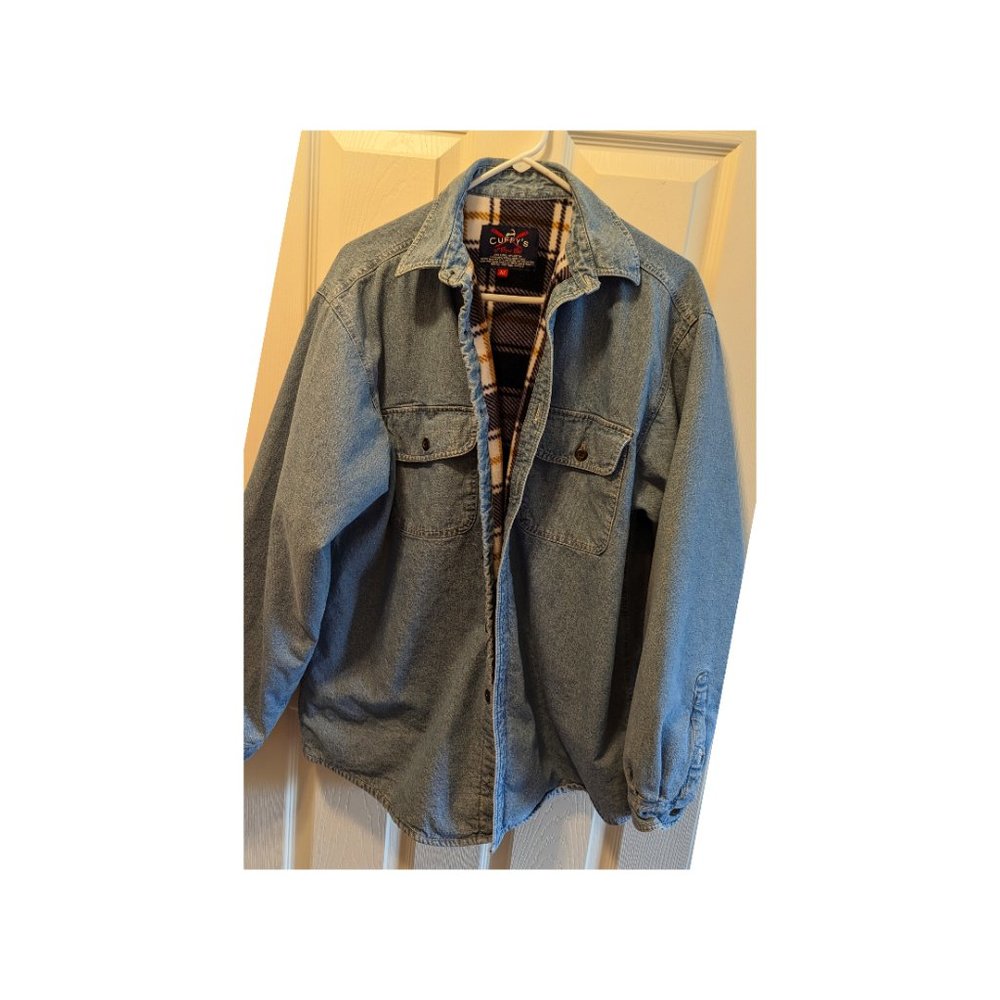 Cuffys of Cape Cod Lined Denim Jacket Sz M Men Coastal Wear
